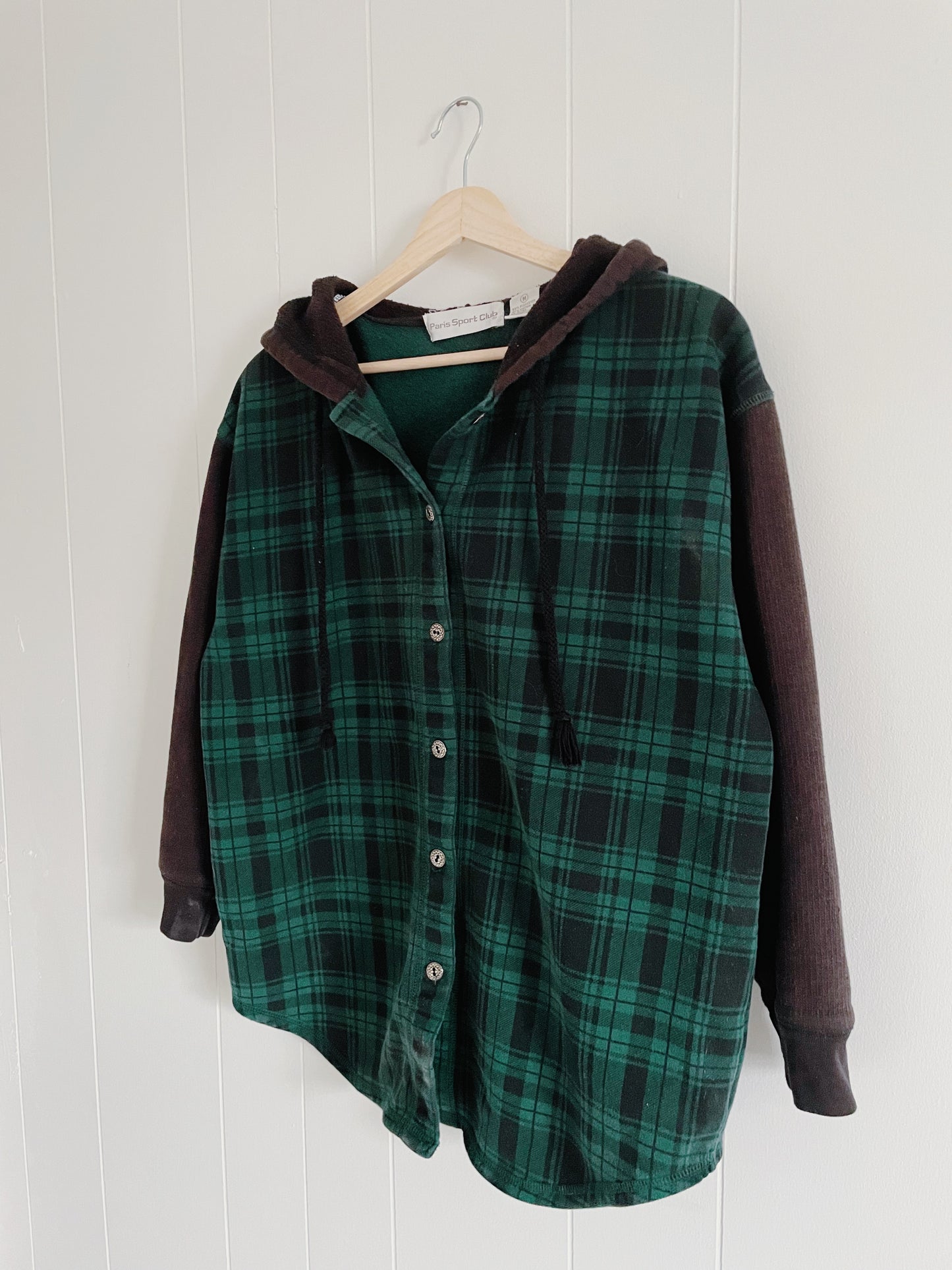 Cozy Green and Black Flannel (M)