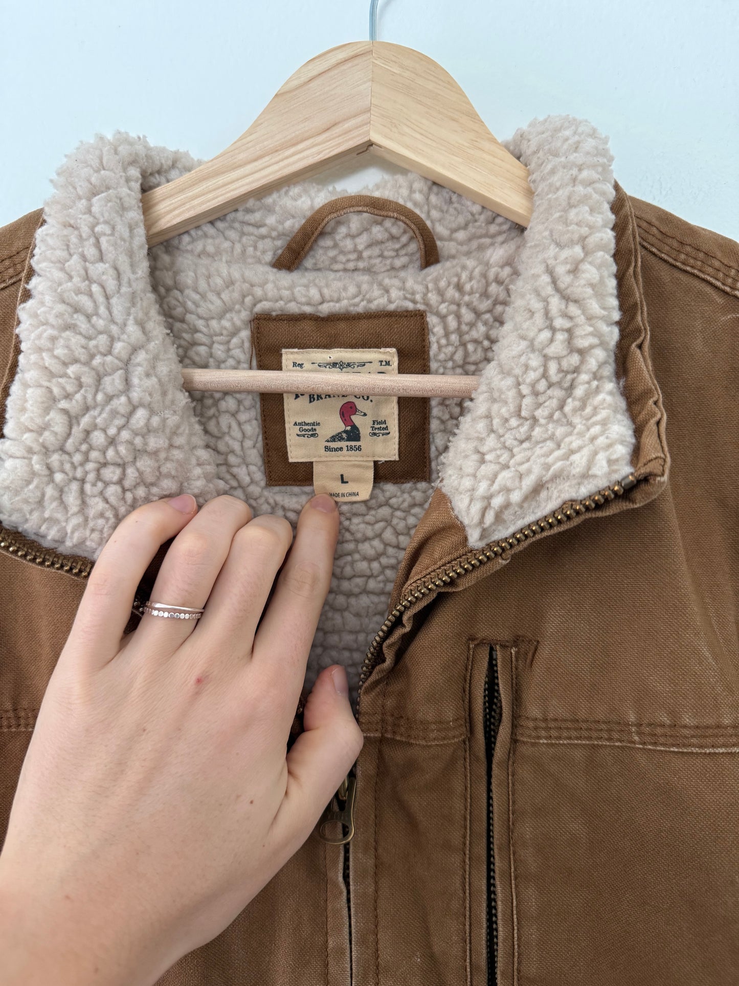 Sherpa Lined Vest (L)