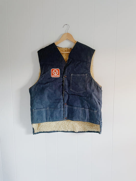 Vintage Victor Denim Vest (L)