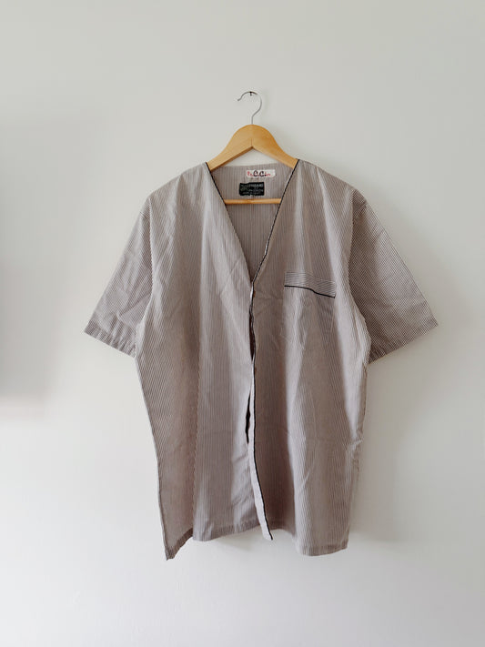 Vintage Striped Pajama Top