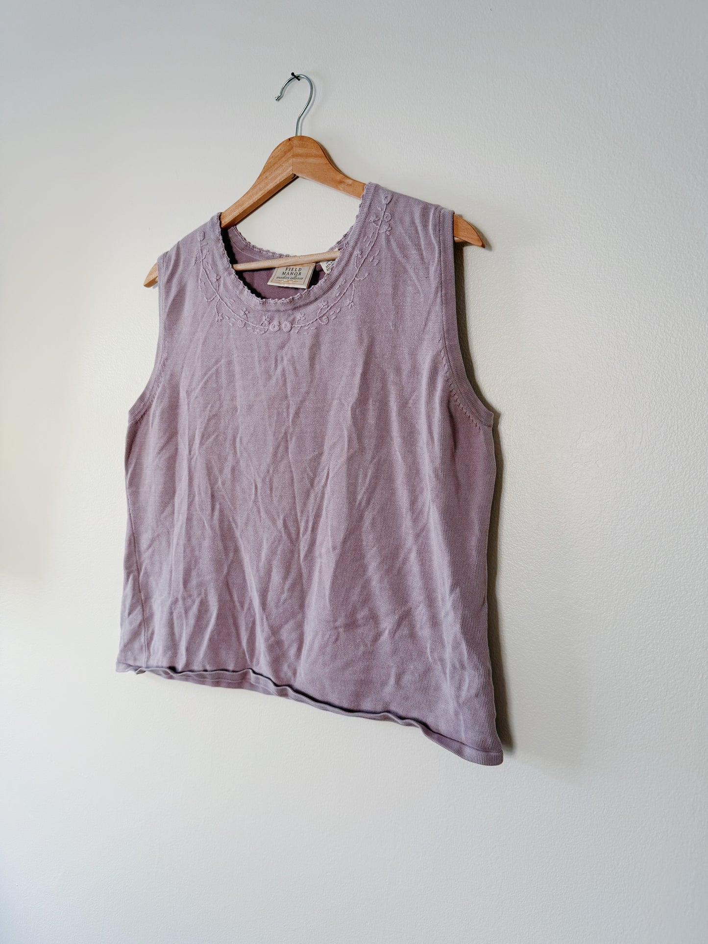 Purple Silk Tank (XL)