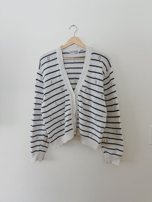 Vintage Pointelle Sweater (L)