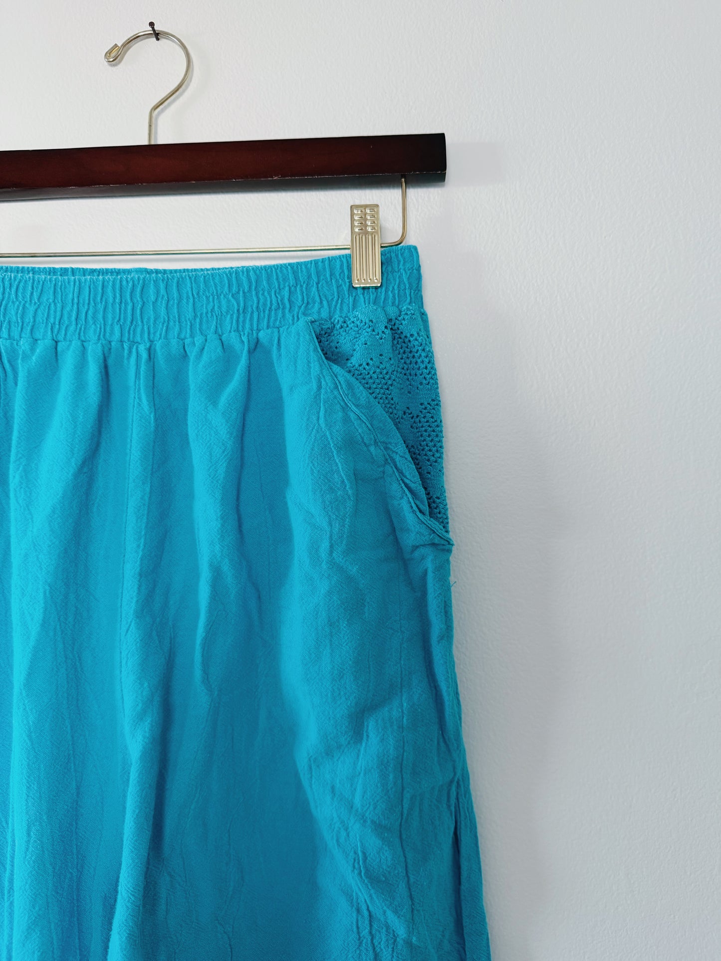 Vintage Blue Cotton Pants (S)