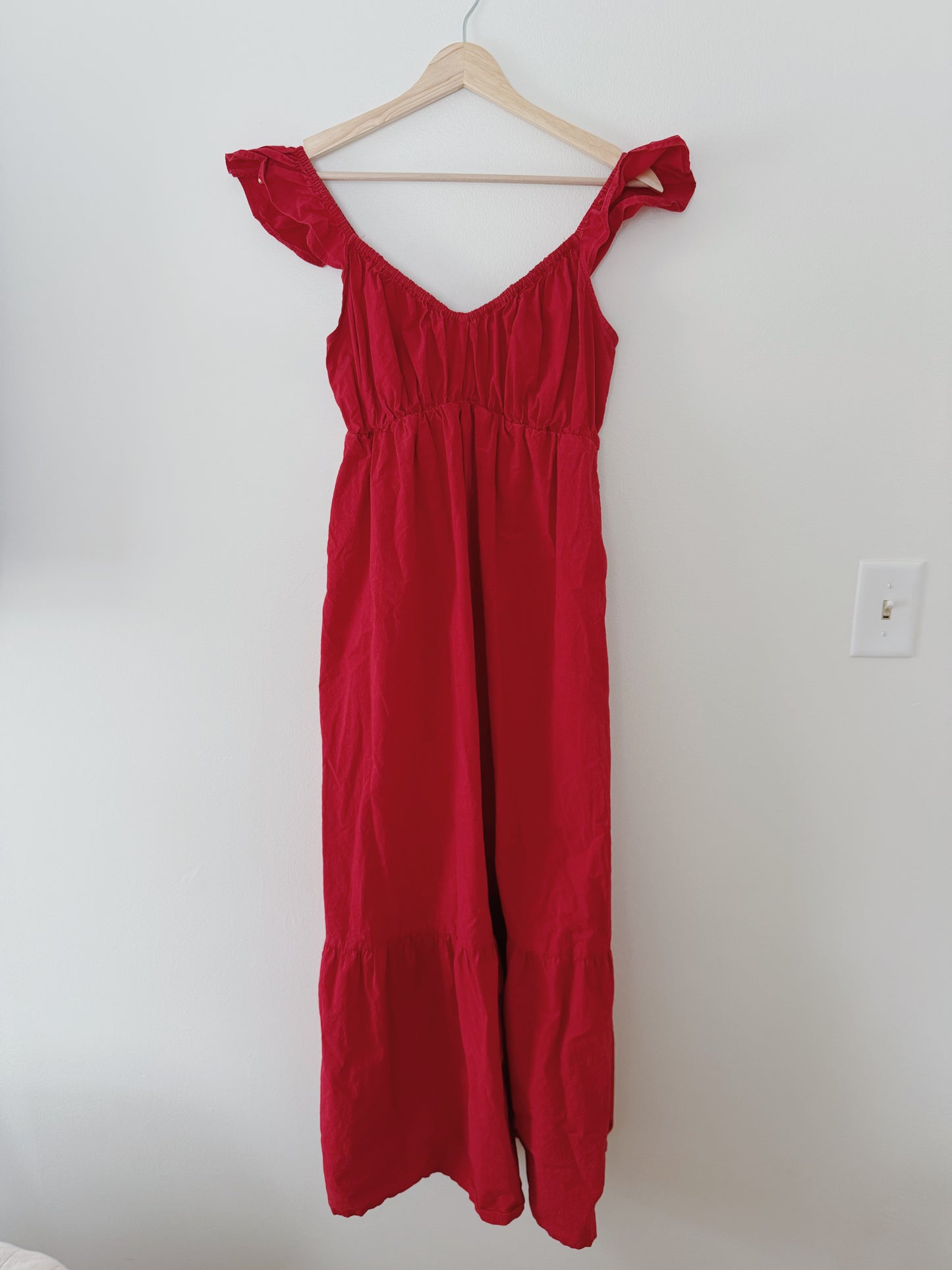 Red Cotton Dress (S)