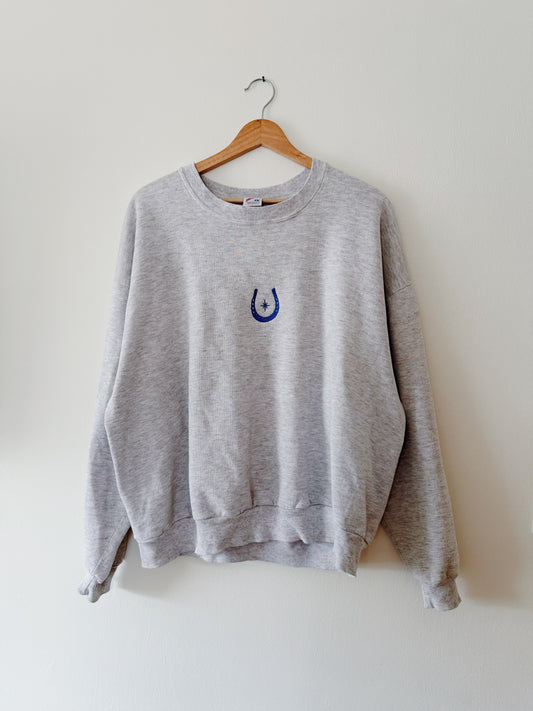 Embroidered Horseshoe Crewneck (XXL)