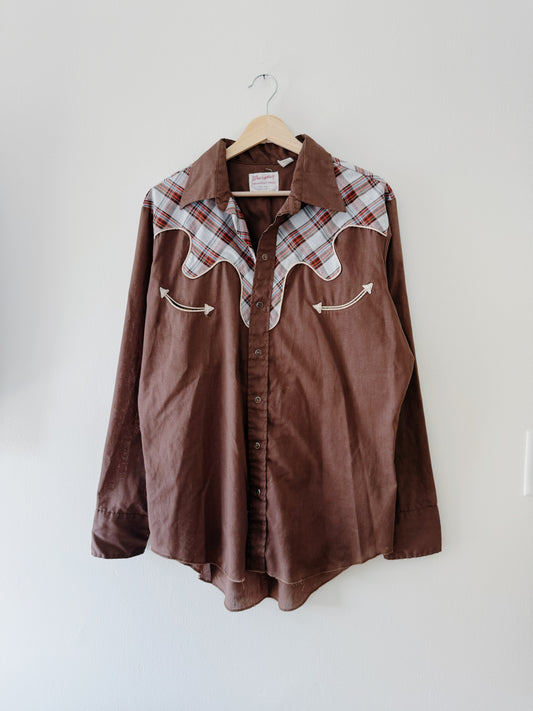 Vintage Wrangler Western Button Up (L)