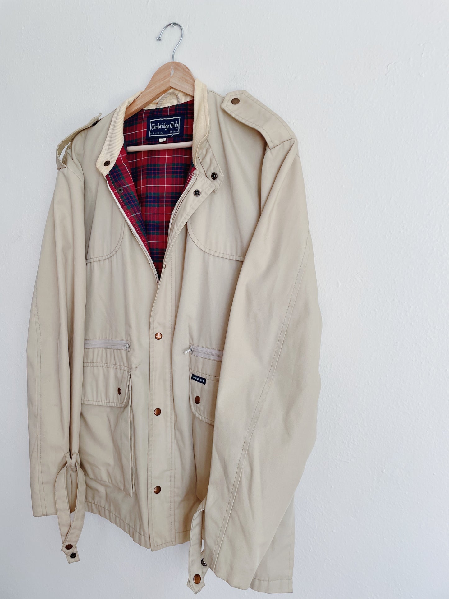 Plaid Lined Vintage Jacket (M)