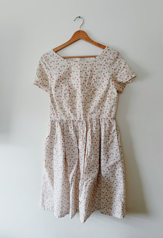 Handmade Floral Print Dress