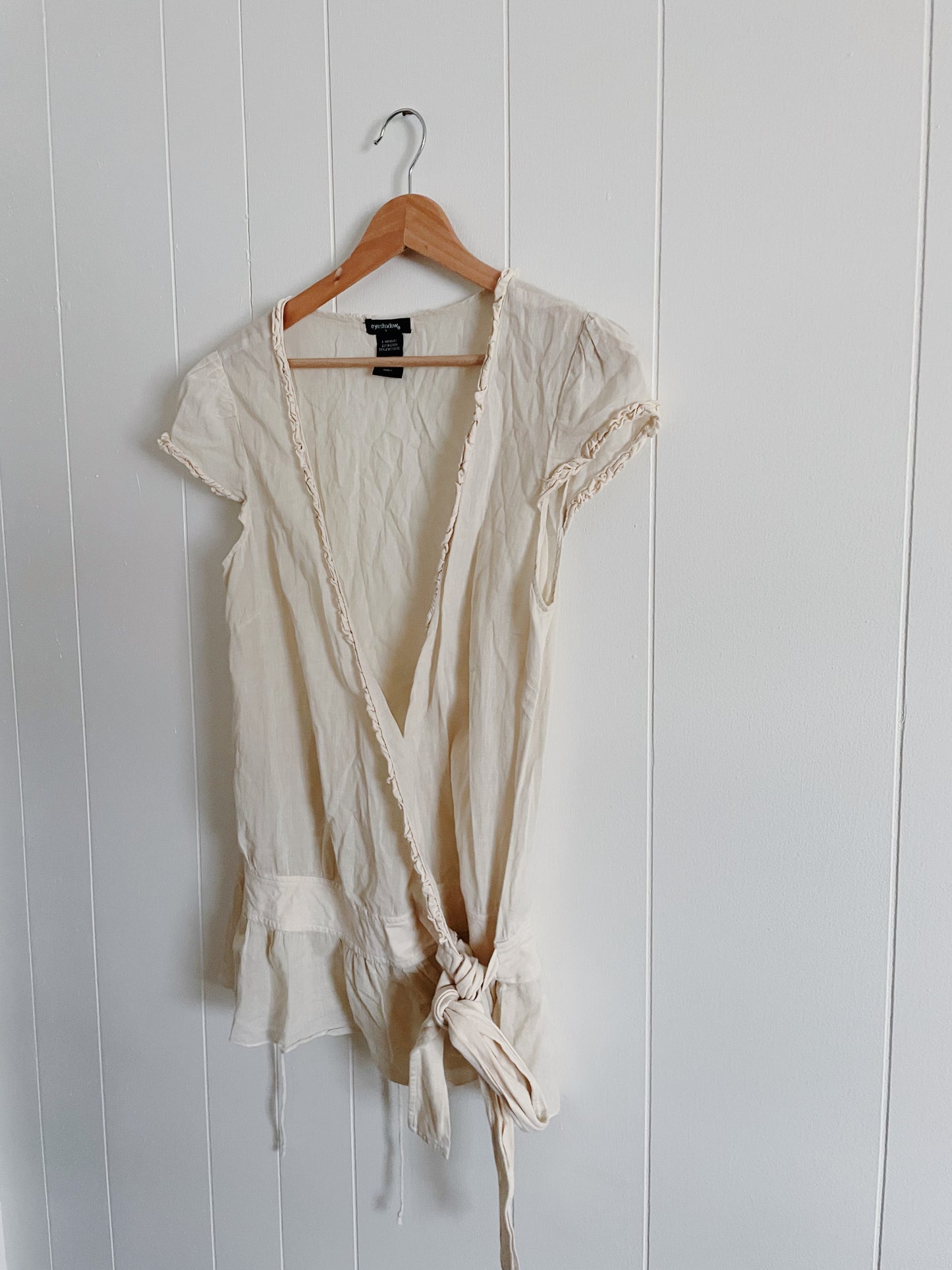 Cotton Wrap Top (S)