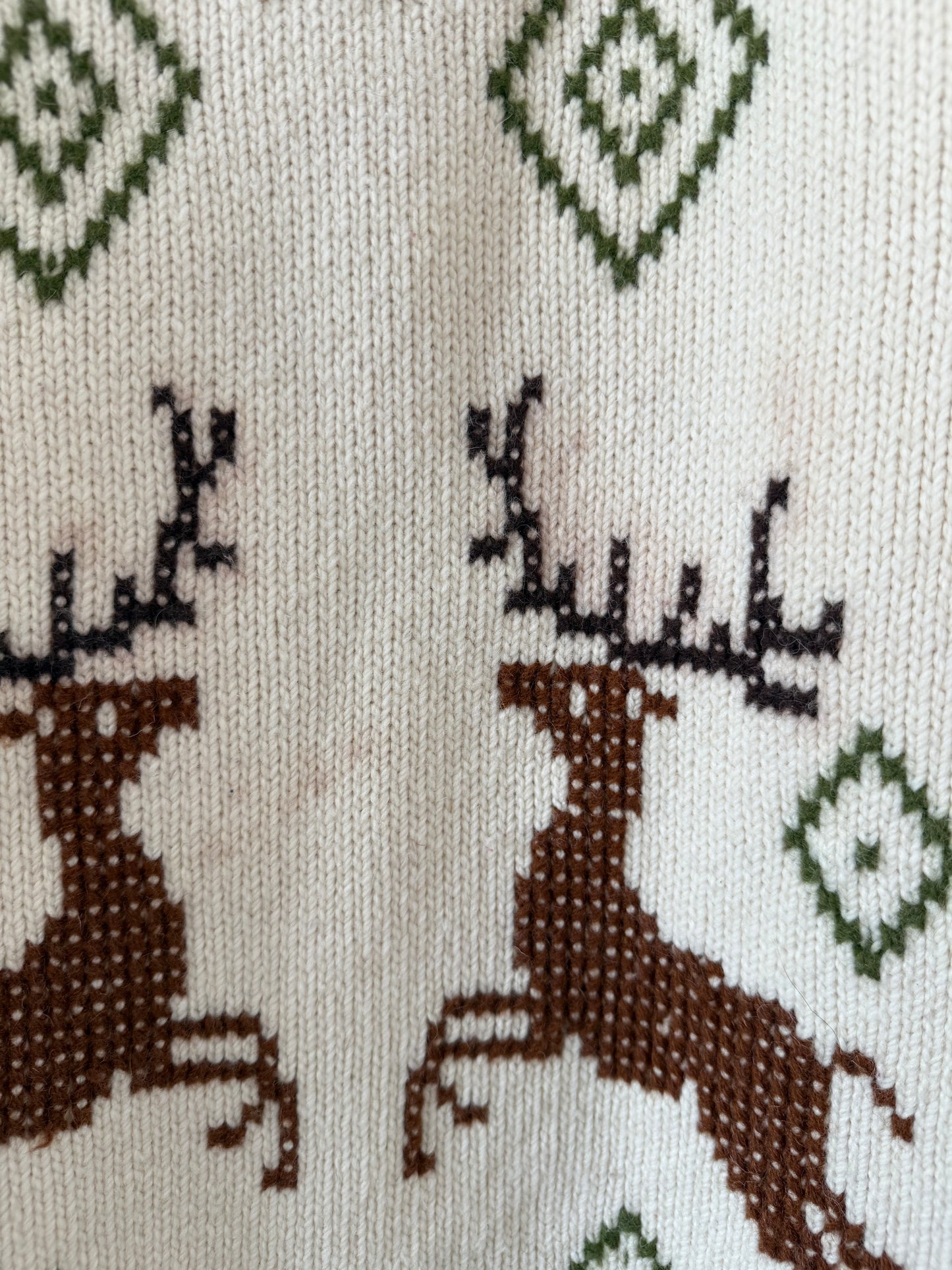 Cowichan Style Handmade Deer Sweater