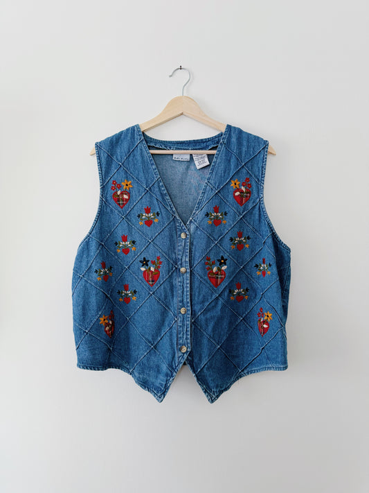 Vintage Denim Vest (L)