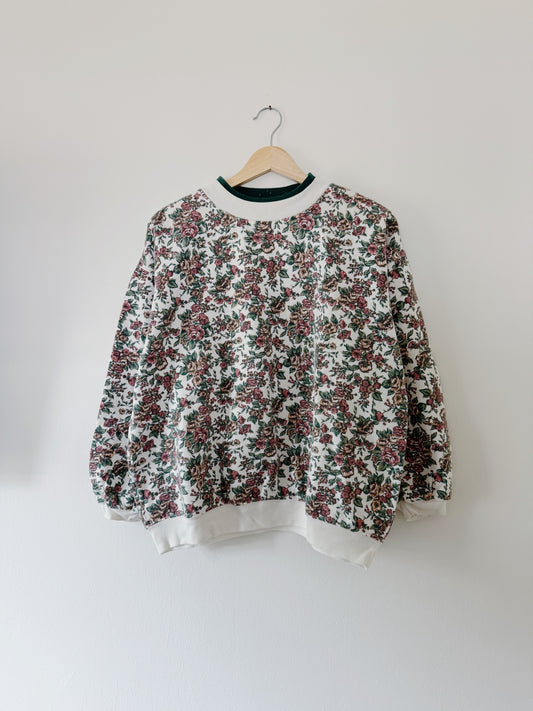 Vintage Floral Crewneck (S/M)