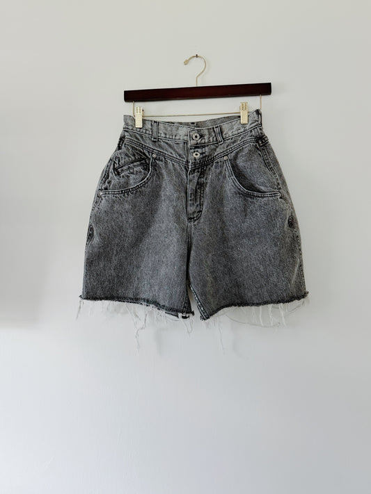 Grey Acid Wash Vintage Shorts (28x5)