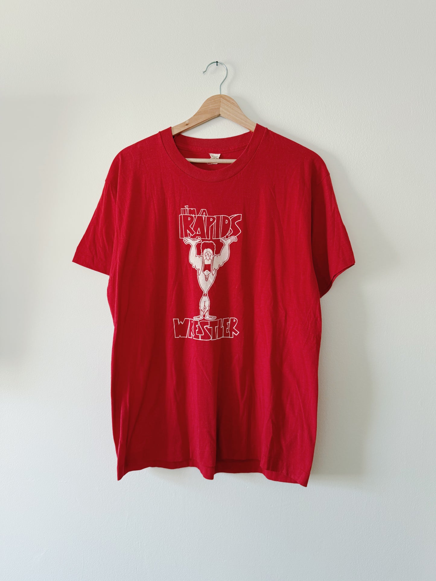 Vintage Rapids Wrestler Coach Tee (L)