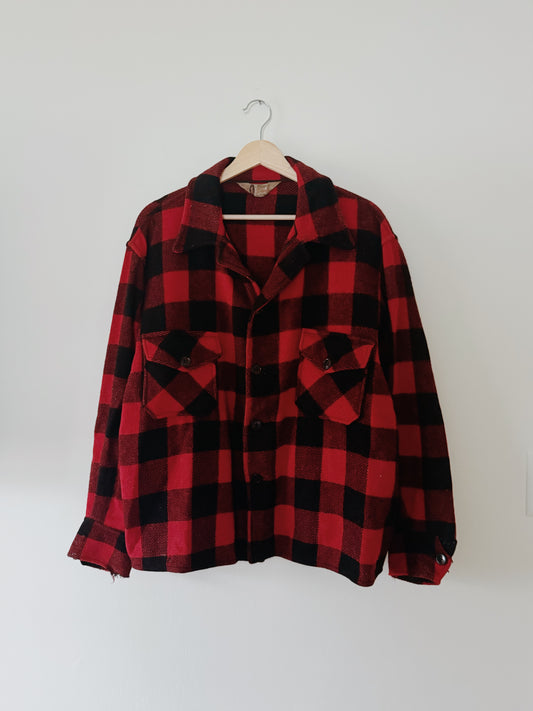 Vintage Buffalo Plaid Jacket (L)