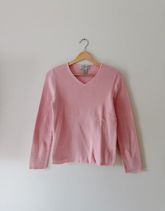 Cotton Ribbed Sweater (M)