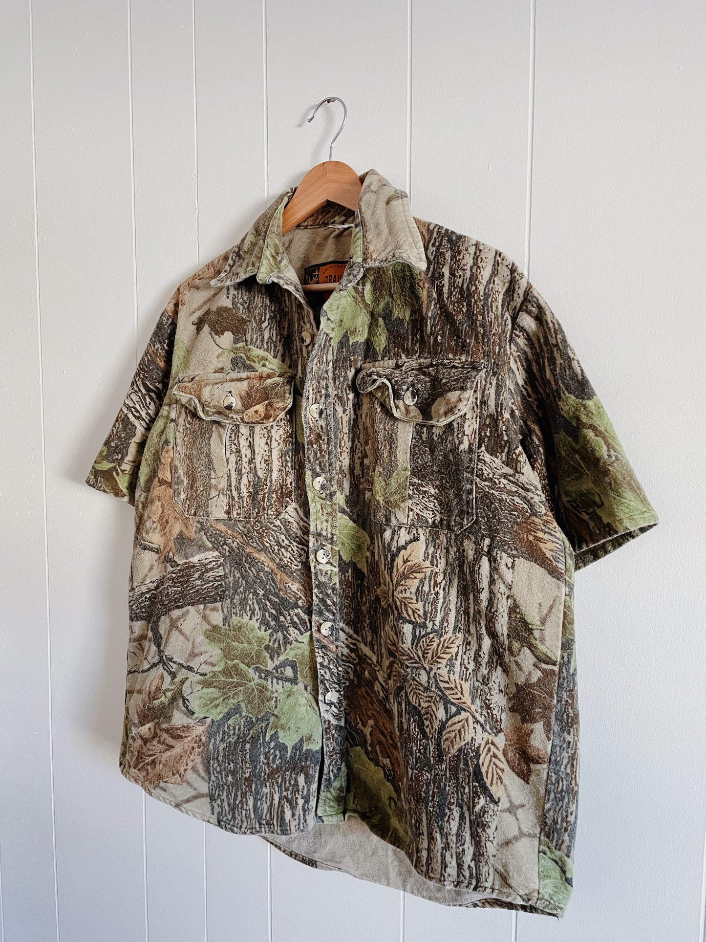 Camo Flannel Button Down (L)