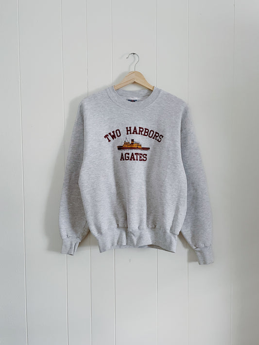 Two Harbors Embroidered Crewneck (M)