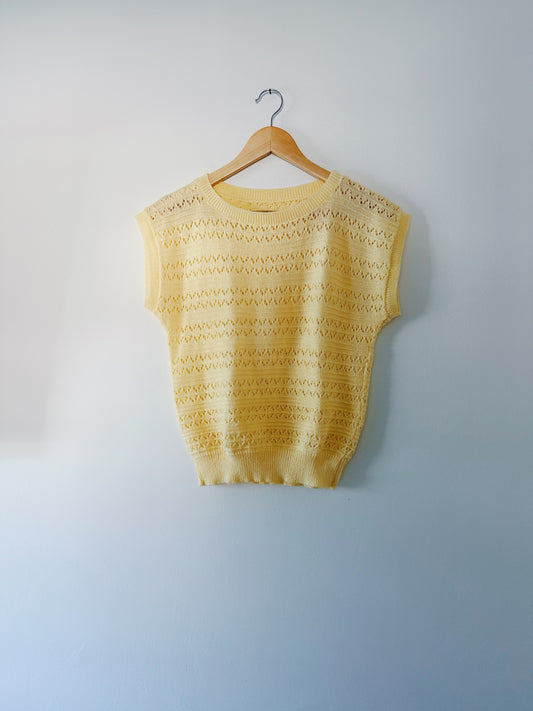 Yellow Knit Top