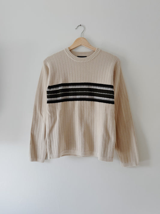 Ribbed Stripe Sweater (L)