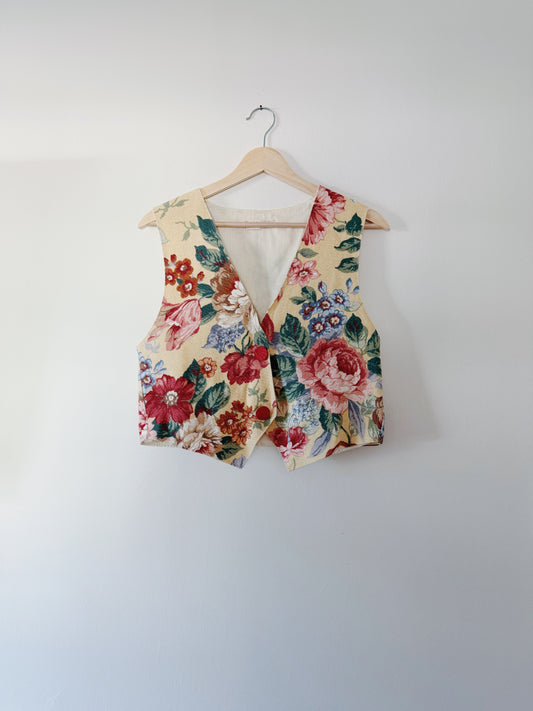 Vintage Floral Vest (L)