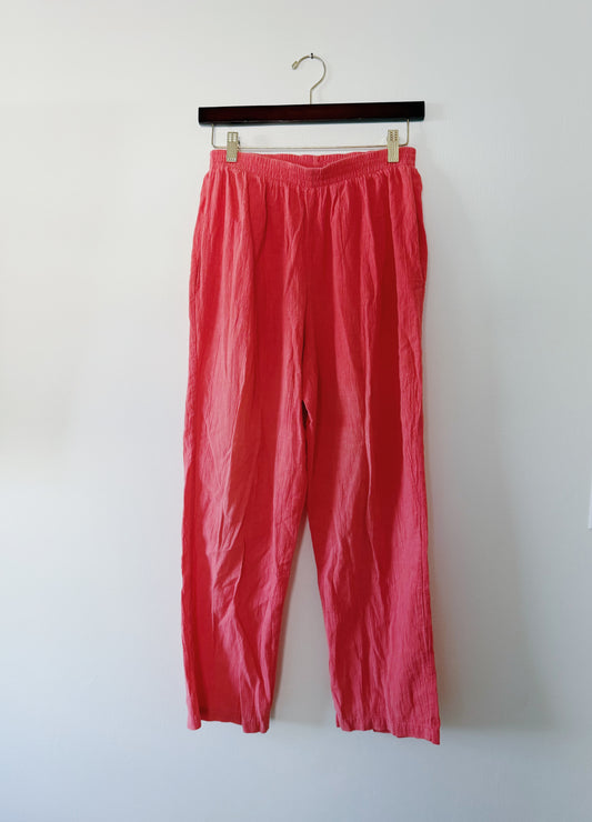 Pink Cotton Pants