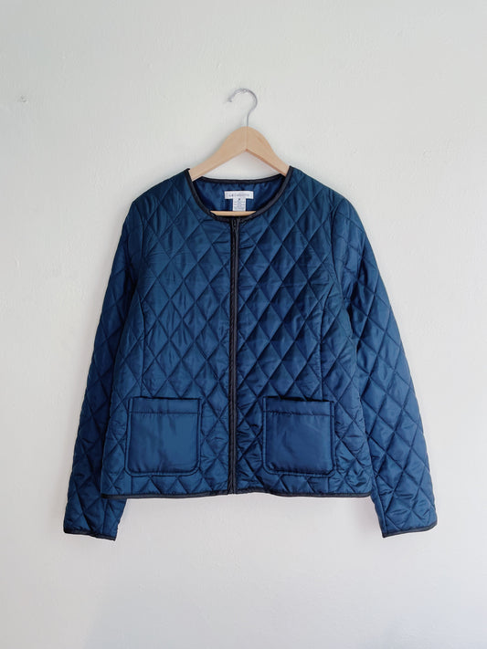 Navy Quilt Jacket