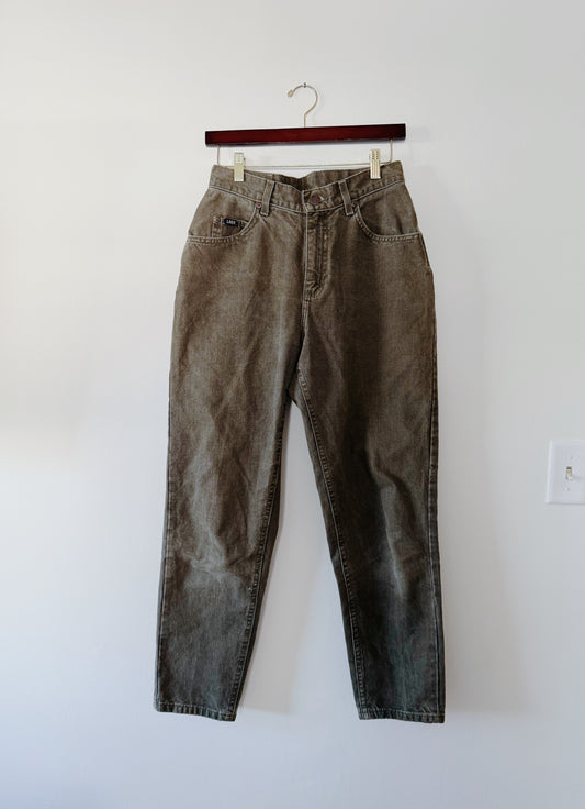 Army Green Mom Jeans (28x28)