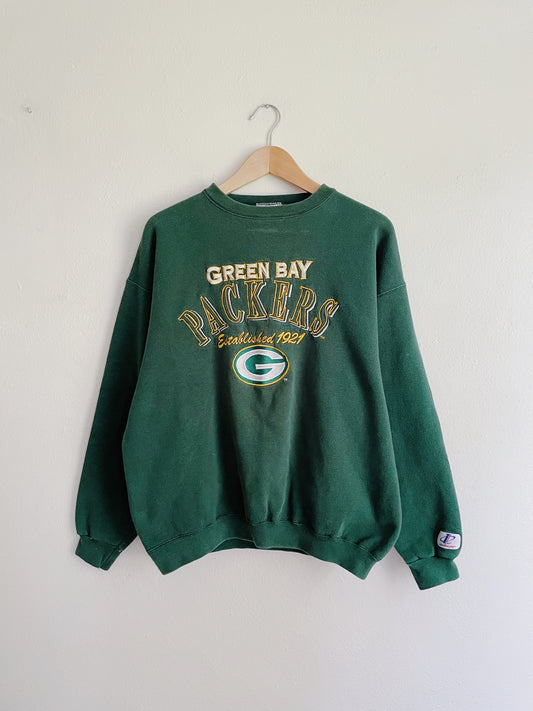 Vintage Embroidered Packers Crewneck (M)