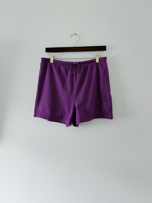 Purple Mesh Athletic Shorts (L)