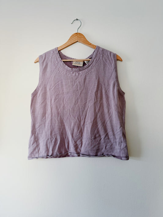 Purple Silk Tank (XL)