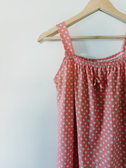 Vintage Pink Polka Dot Dress