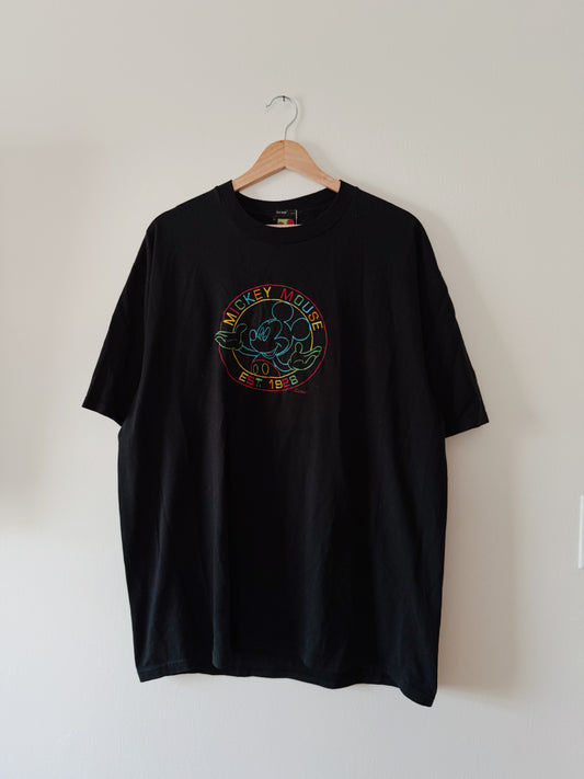 Vintage Embroidered Mickey Tee (XL)