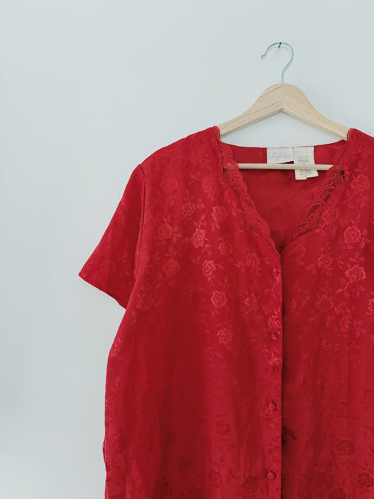 Vintage Rose PJ Dress (L)