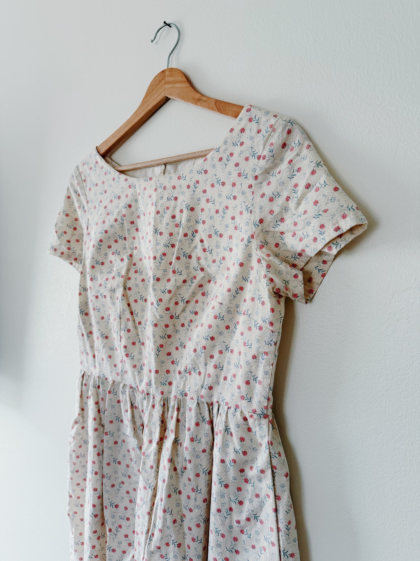 Handmade Floral Print Dress