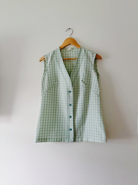 Vintage Plaid Top