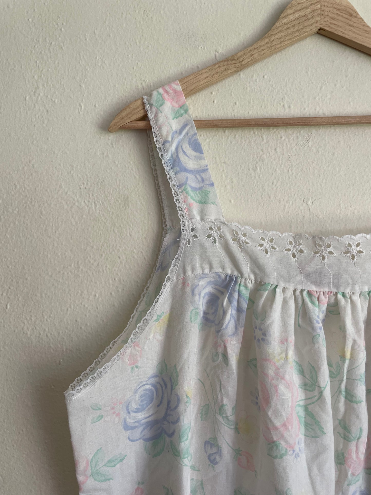 1980's Floral Slip Dress