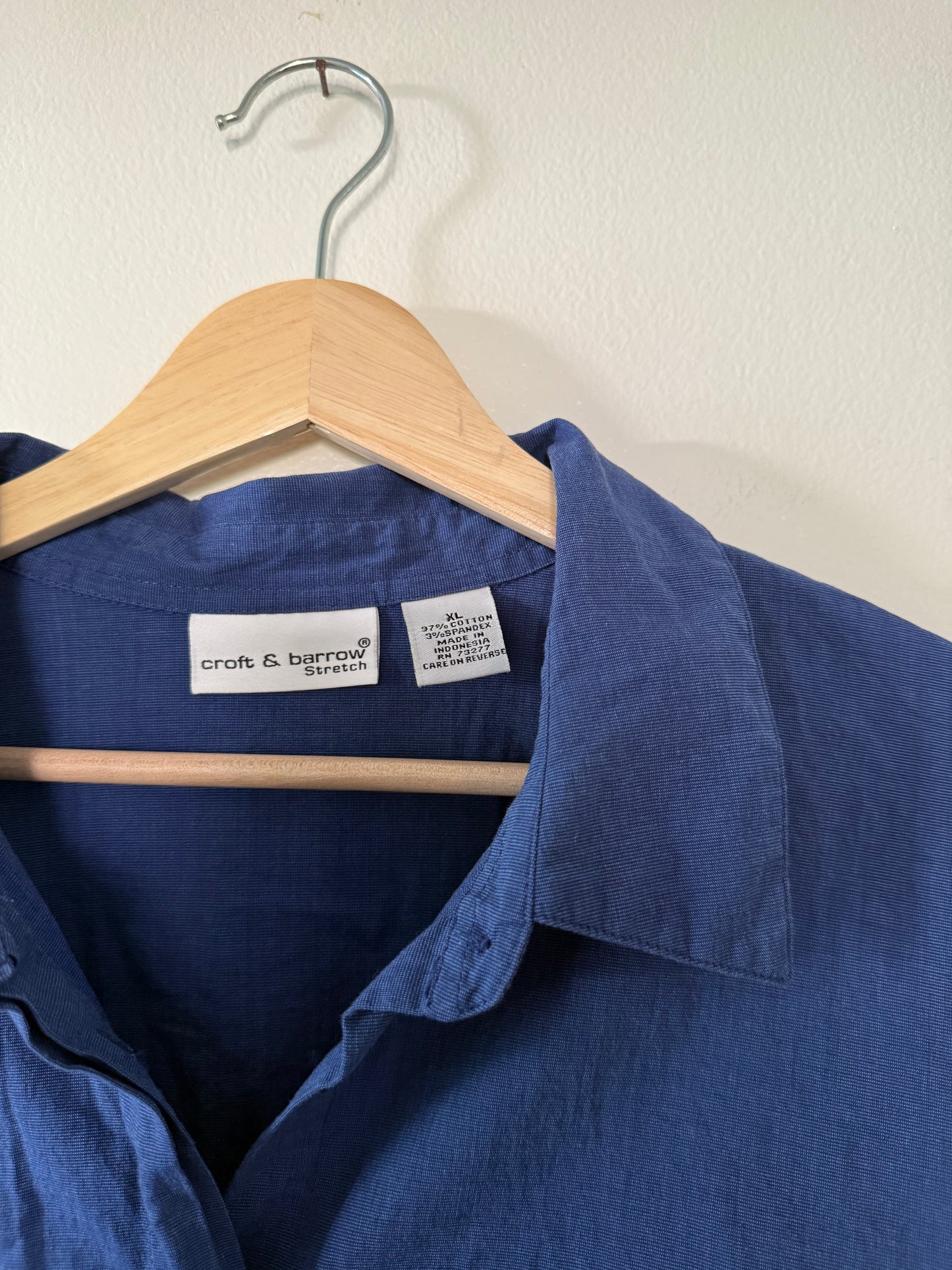 Royal Blue Button Up (XL)