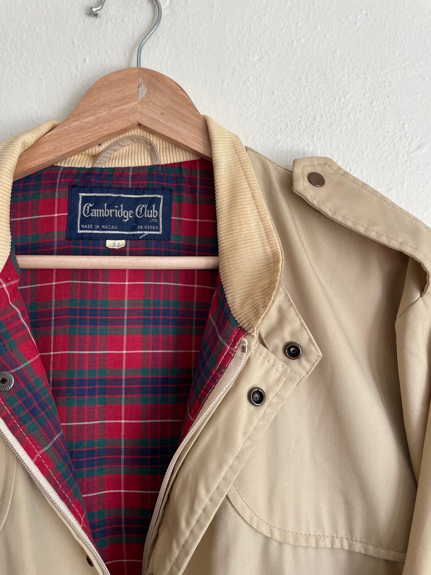 Plaid Lined Vintage Jacket (M)