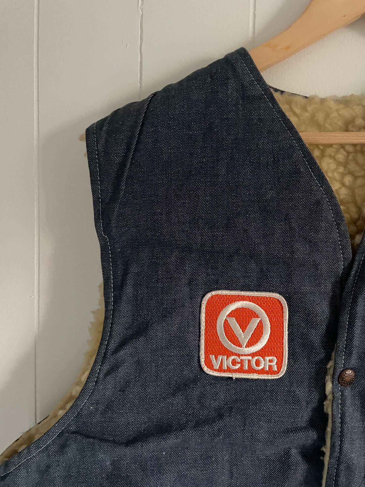 Vintage Victor Denim Vest (L)