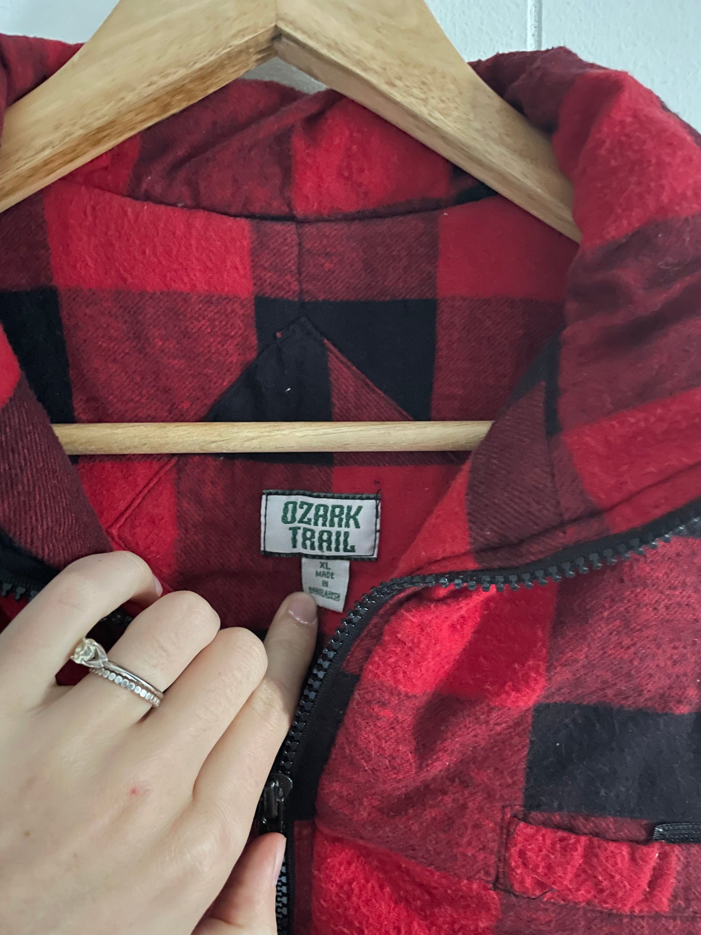 Vintage Buffalo Plaid Vest (XL)