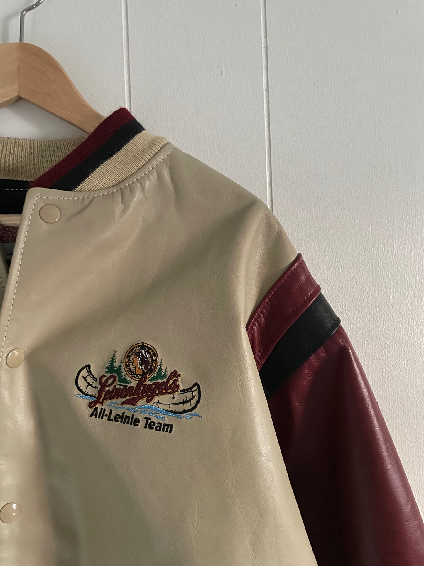 Vintage Leinenkugel's Leather Jacket (L)