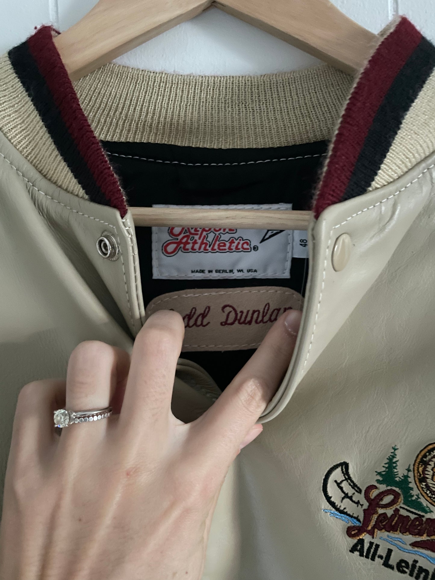 Vintage Leinenkugel's Leather Jacket (L)