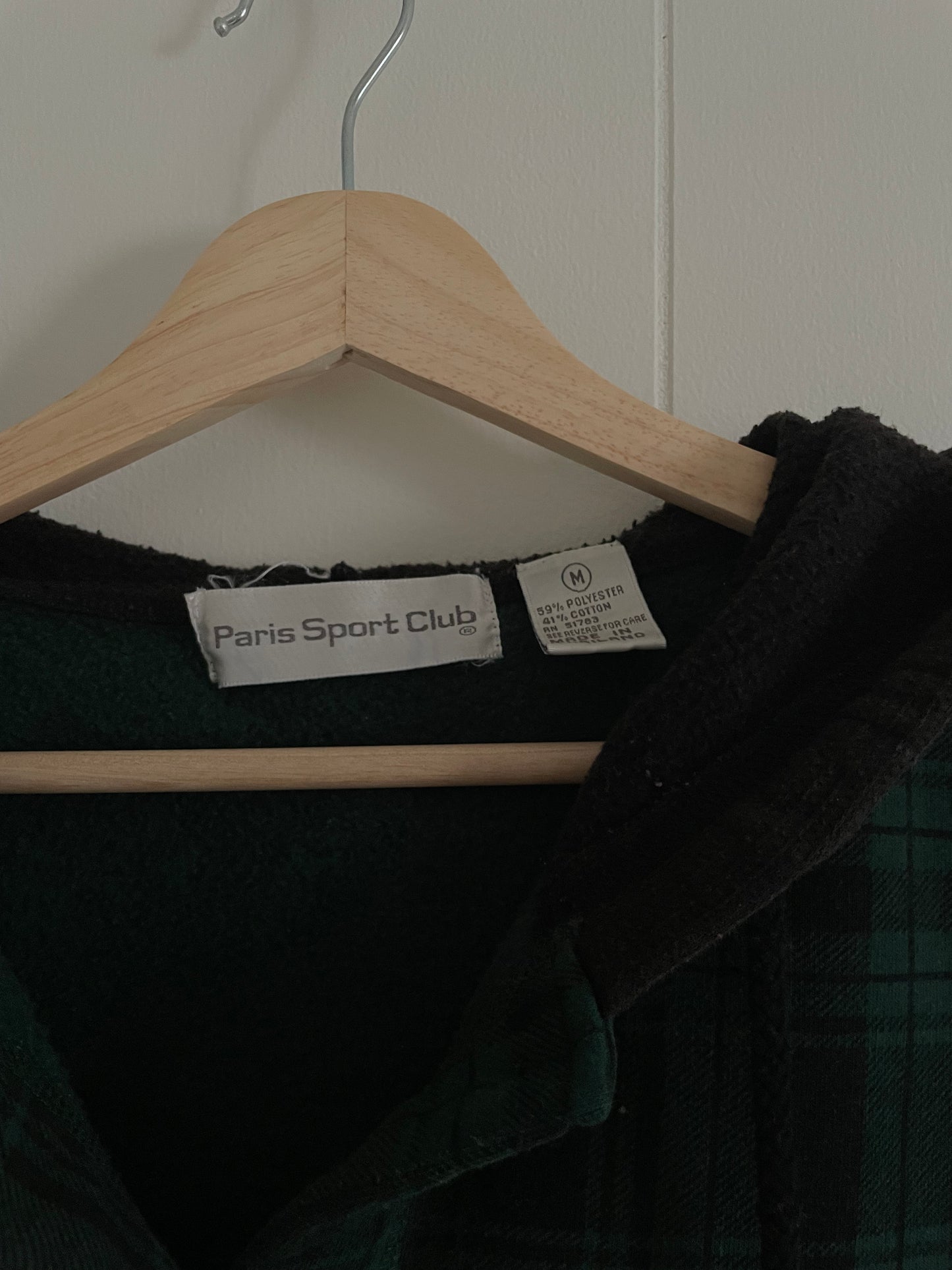 Cozy Green and Black Flannel (M)