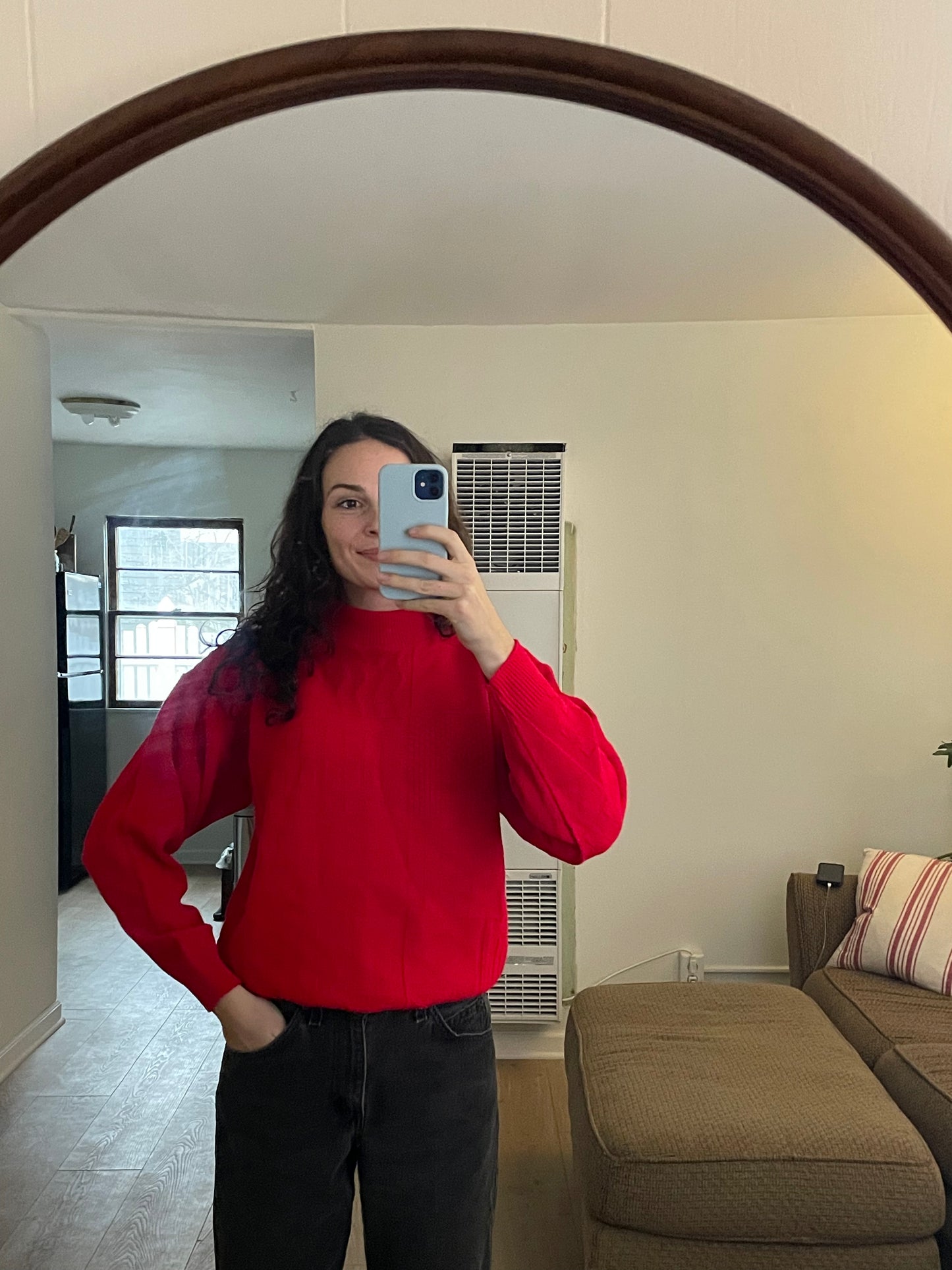 Vintage Mock-neck Sweater (S)