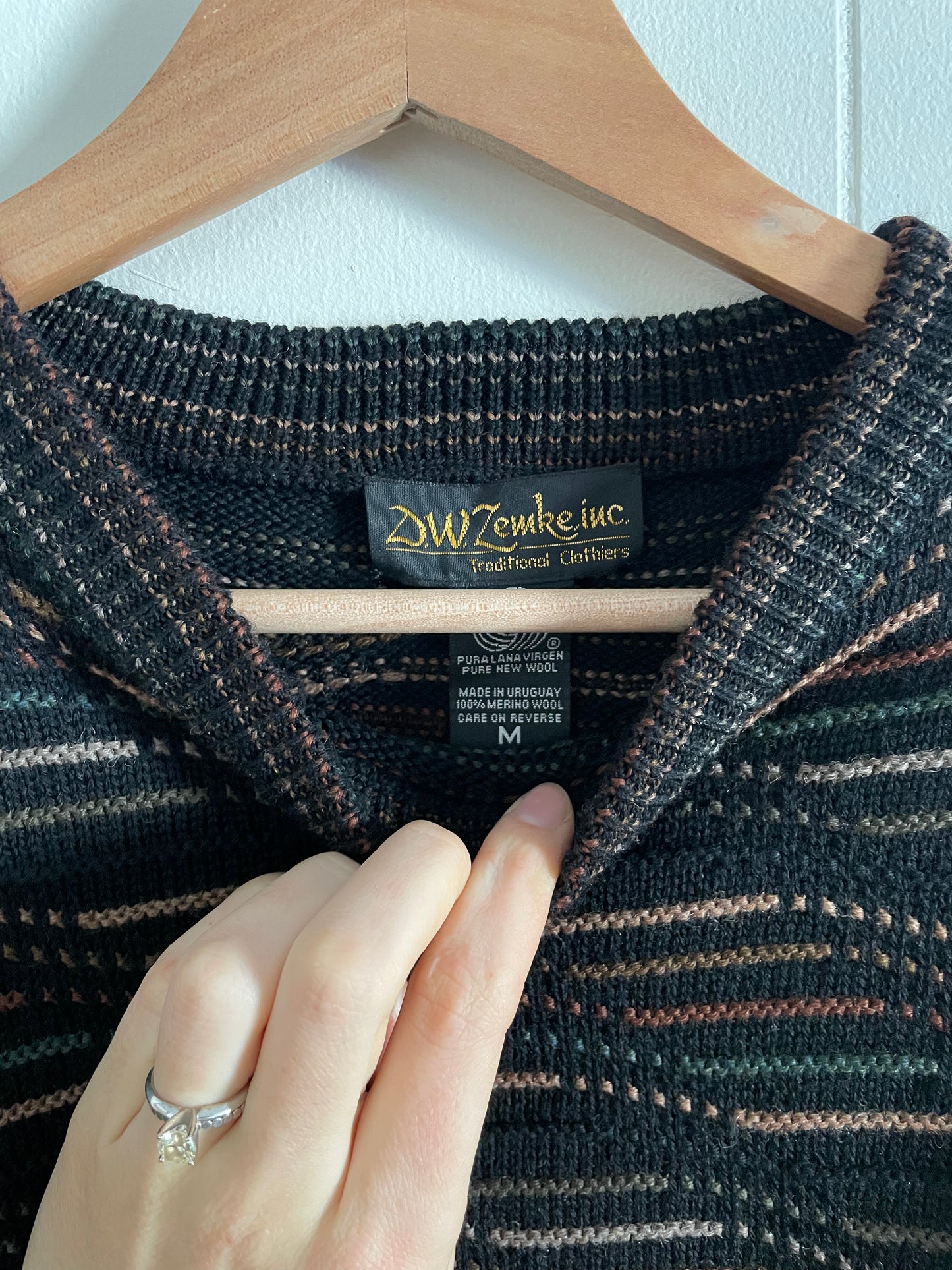 Vintage Merino Wool Sweater (M)