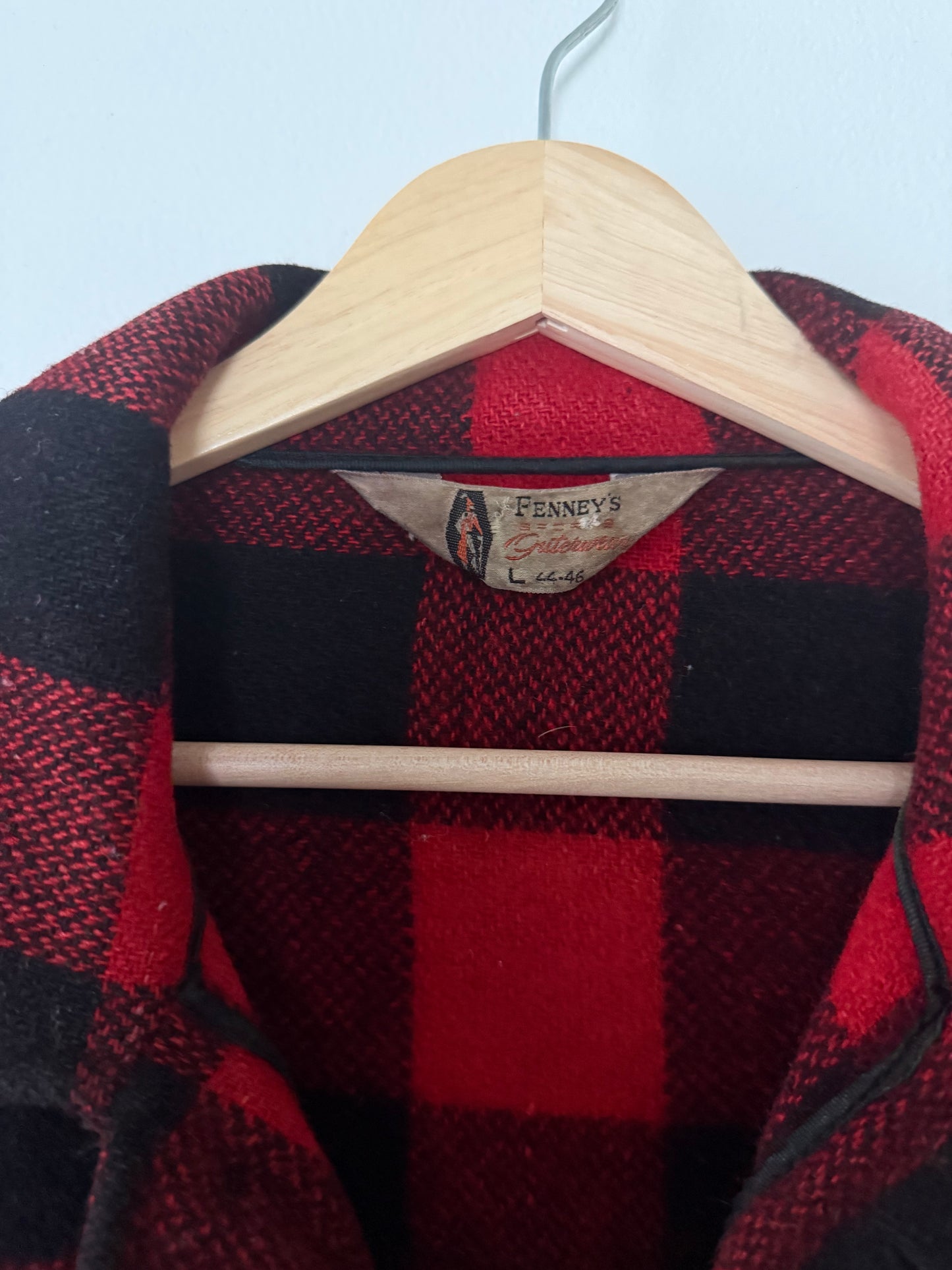 Vintage Buffalo Plaid Jacket (L)