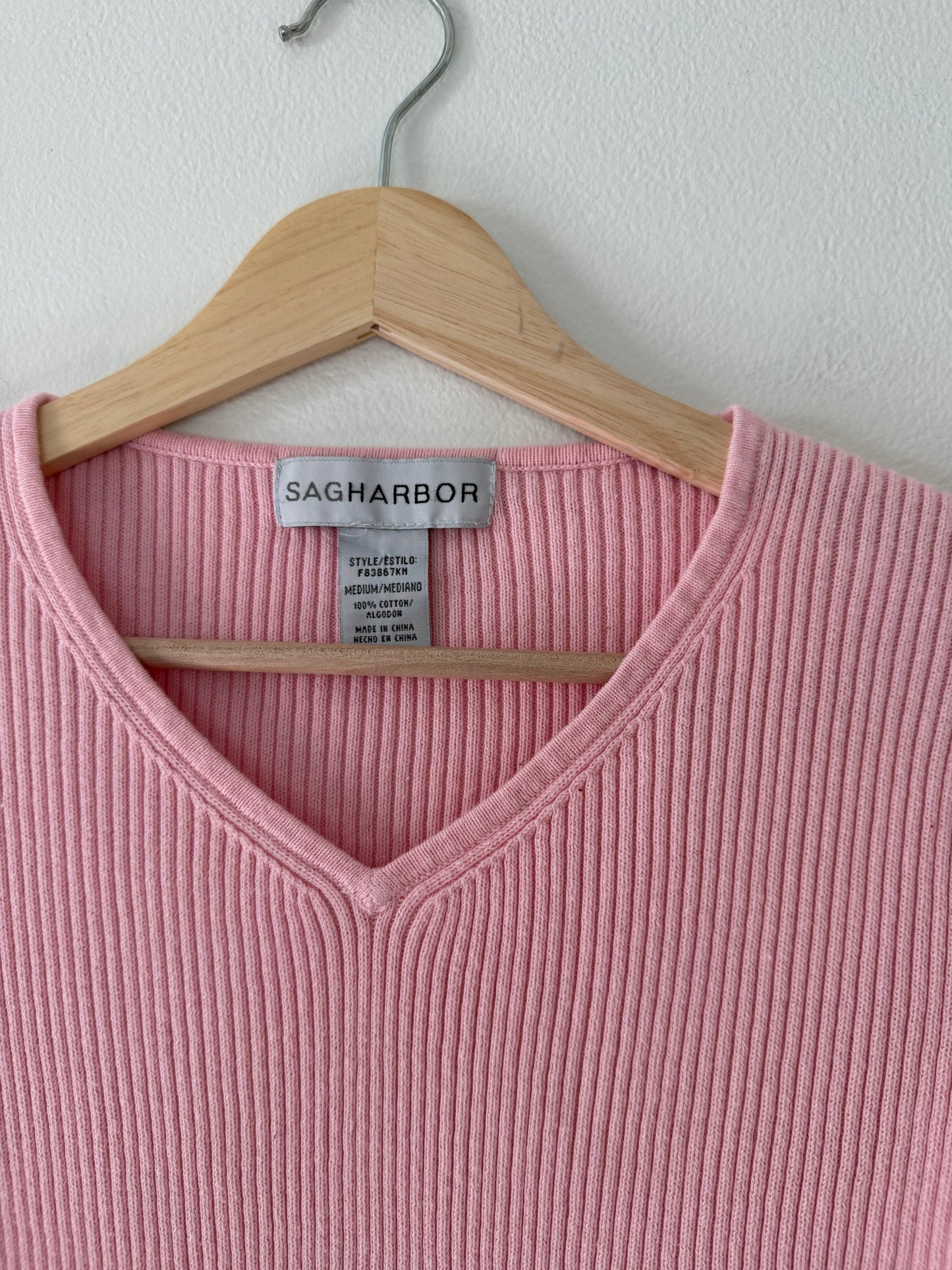 Cotton Ribbed Sweater (M)