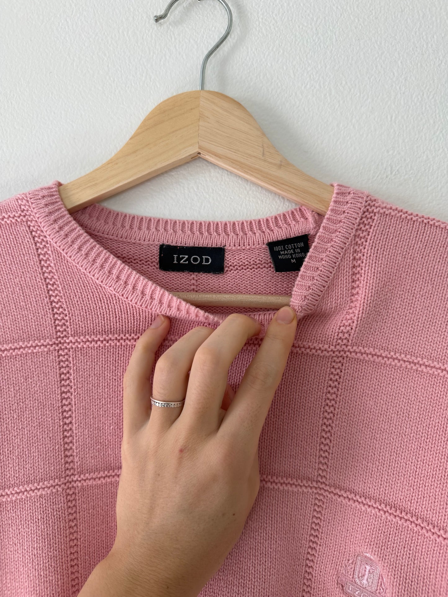 Pink Cotton Sweater (M)