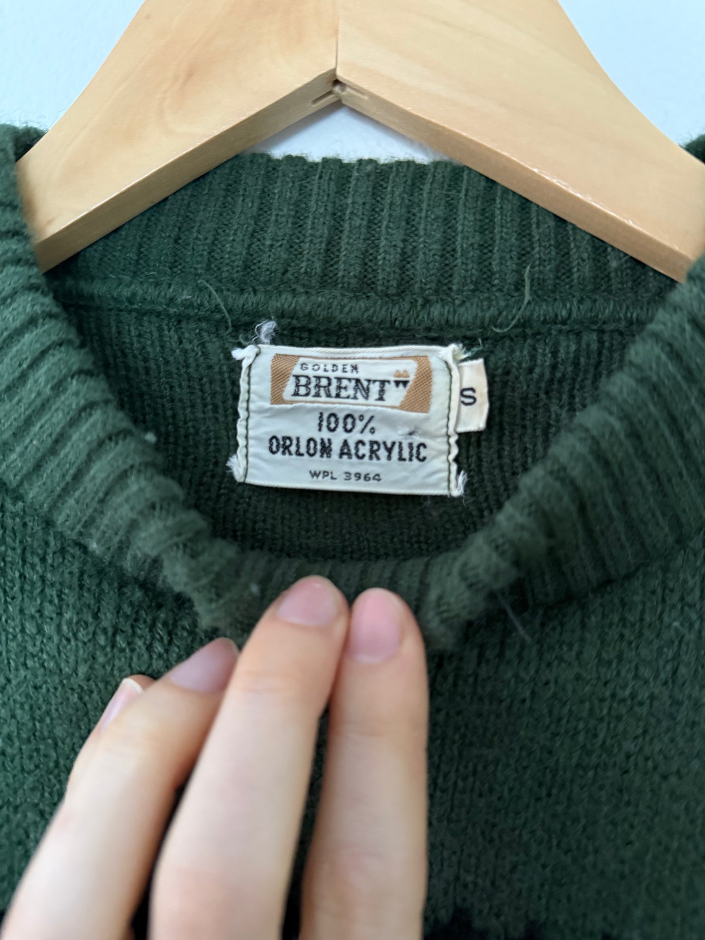 Green Knit Sweater (S)